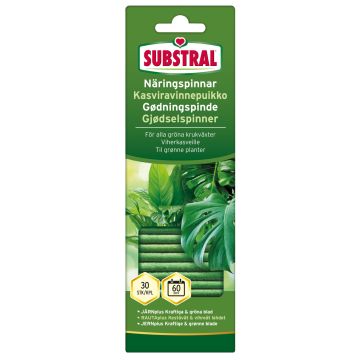 SUBSTRAL KASVIRAVINNEPUIKKO VIHERKASVEILLE 30KPL