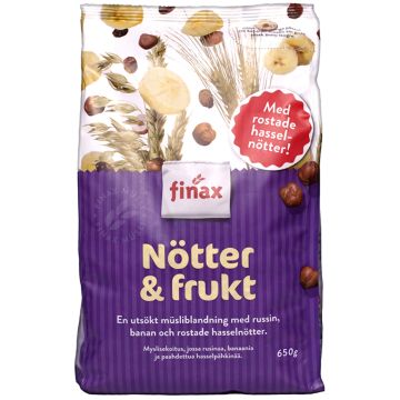 FINAX MYSLI PÄHKINÄ-HEDELMÄ 650 G