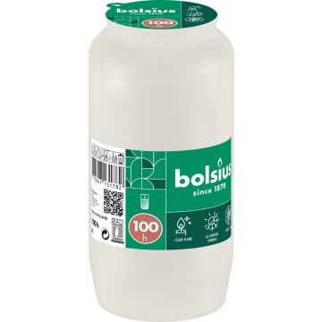BOLSIUS ÖLJYKYNTTILÄ 100H VALKOINEN