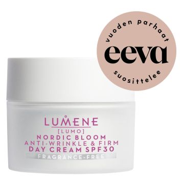 LUMENE LUMO KIINTEYTTÄVÄ HAJUSTEETON PÄIVÄVOIDE SK30 50 ML