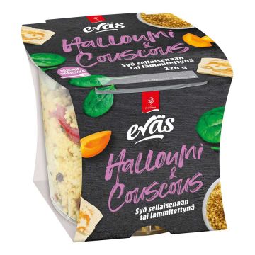 SAARIOINEN EVÄS ATERIASALAATTI HALLOUMI & COUSCOUS 220 G