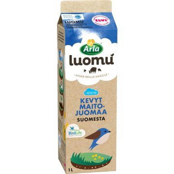 ARLA LUOMU LAKTON KEVYTMAITOJUOMA SUOMI 1L