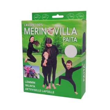 100% MERINOVILLA ALUSPAITA LASTEN 140