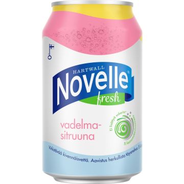 HARTWALL NOVELLE FRESH VADELMA-SITRUUNA TLK 330 ML
