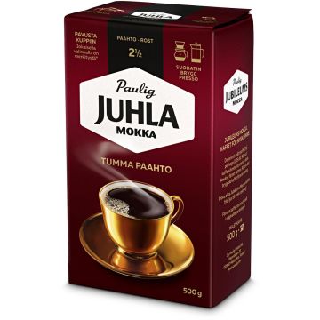 PAULIG JUHLA MOKKA TUMMA PAAHTO SUODATIN 500 G
