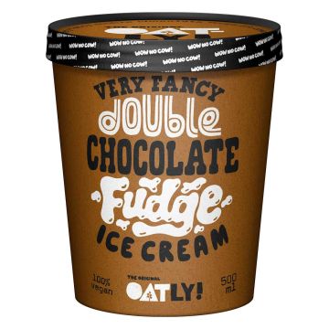 OATLY JÄÄTELÖ DOUBLE CHOCOLATE FUDGE 500 ML