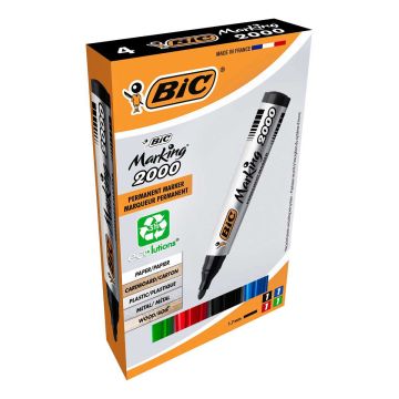 BIC MARKER 2000 PYÖREÄ KÄRKI VÄRILAJITELMA 4KPL