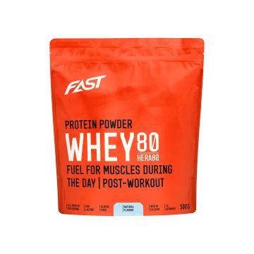 FAST HERA80 PROTEIINIJAUHE MAUSTAMATON 500 G