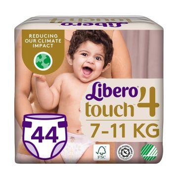 LIBERO TOUCH TEIPPIVAIPPA KOKO 4 7-11 KG 44 KPL