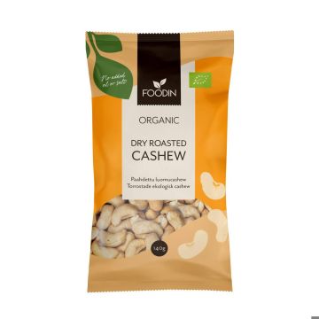 FOODIN DRY ROASTED CASHEW, LUOMU 140 G