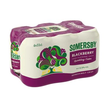 SOMERSBY 4,5% BLACKBERRY 0,33 TLK 6-PACK 1,98 L