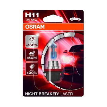 OSRAM NIGHT BREAKER LASER POLTTIMO 1 KPL H11 12V 55W