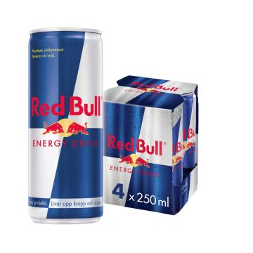 RED BULL ENERGY DRINK 0,25 TLK 4-PACK 1 L