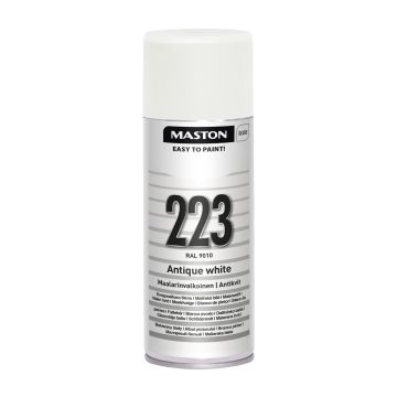 MASTON SPRAYMAALI 100 MAALARIN VALKOINEN 223 RAL9010 400 ML