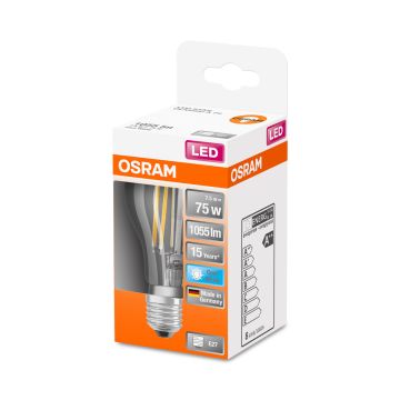 OSRAM LED STAR CL A VAKIOLAMPPU FIL 75 7,5W 4000K E27 KIRKAS