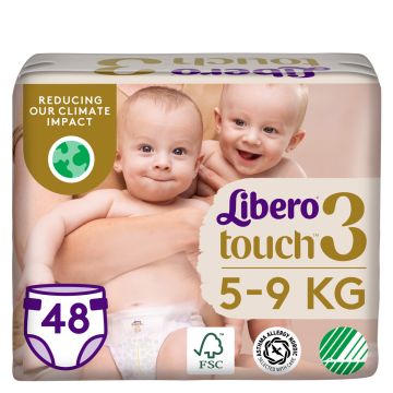 LIBERO TOUCH TEIPPIVAIPPA KOKO 3 5-9 KG 48 KPL