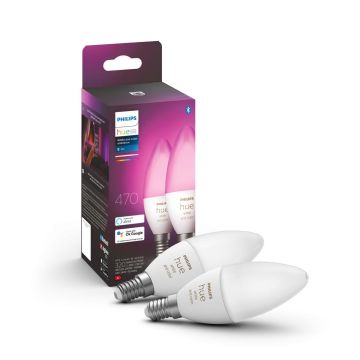 PHILIPS HUE WCA ÄLYLAMPPU 4W B39 E14 2KPL 320L 2000-6500K