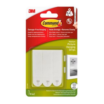3M COMMAND KINNITYSPALA TAULU KESKIK VALK 4 SET/PKT