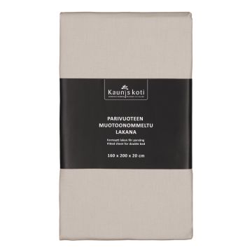 MUOTOONOMMELTU ALUSLAKANA 160X200+20CM PELLAVA