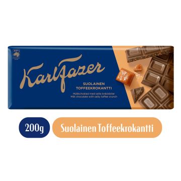 KARL FAZER SALTY TOFFEE CRUNCH 200 G