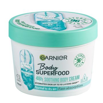 GARNIER BODY SUPERFOOD ALOE VARTALOVOIDE KUIVALLE IHOLLE 380 ML