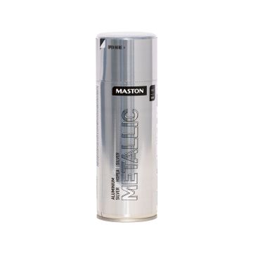 MASTON SPRAYMAALI METALLIC ALUMIINI HOPEA 400 ML