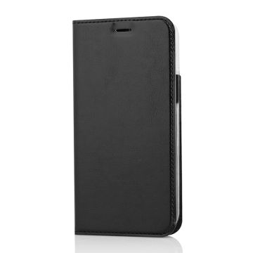 WAVE BOOK CASE, APPLE IPHONE 12 PRO / 12, MUSTA