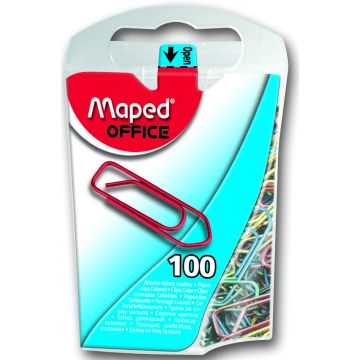 MAPED PAPERILIITIN 100 KPL VÄRILAJ./RASI