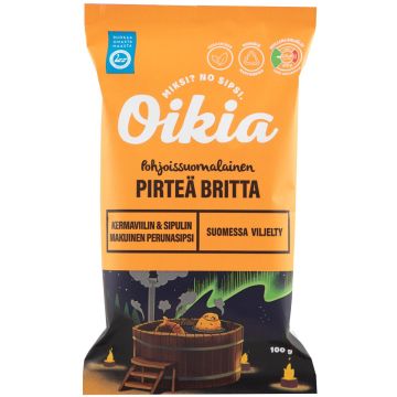 OIKIA PIRTEÄ BRITTA KERMAVIILI- SIPULI PERUNALASTU VEGAA