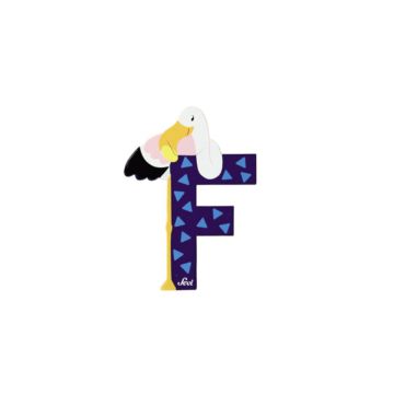 SEVI LETTER F FLAMINGO