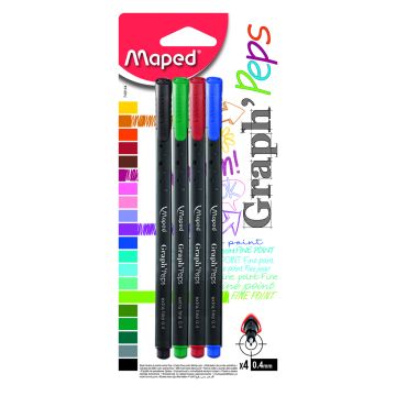 MAPED KUITUKYNÄ GRAPHPEPS 4KPL PERUSVÄR