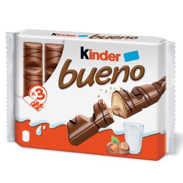 KINDER KINDER BUENO MAITOSUKLAAPATUKKA 3-PACK 129 G