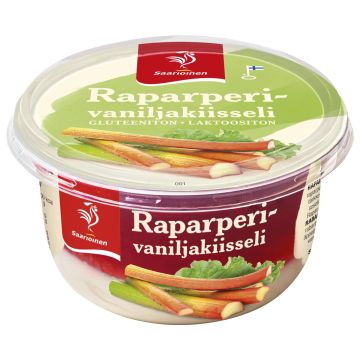 SAARIOINEN RAPARPERI-VANILJAKIISSELI 175 G