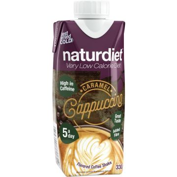 NATURDIET PROTEIN COFFEE CARAMEL-CAPPUCCINO 330 ML