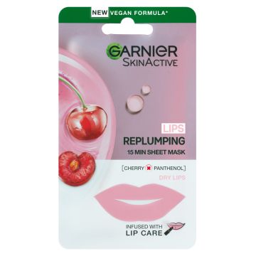 GARNIER SKINACTIVE LIPS REPLUMPING 15 MIN SHEET MASK HUULINAAMI 5 G