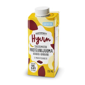 JUUSTOPORTTI HYVIN PROTEIINIJUOMA KAAKAO-BANAANI 250 ML