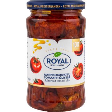 ROYAL AURINKOKUIVATTU TOMAATTI ÖLJYSSÄ 200 G