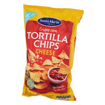 SANTA MARIA TEX MEX TORTILLA CHIPS CHEESE 185G 185 G