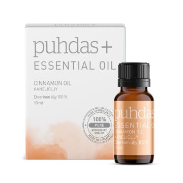 PUHDAS+ 100 % PREMIUM ESSENTIAL OIL CINNAMON 10 ML