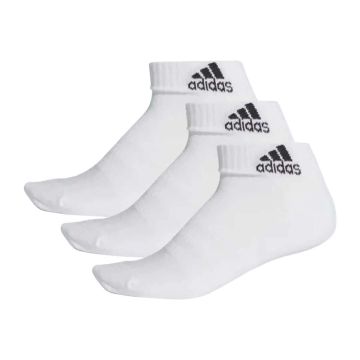 ADIDAS SUKAT 3-STRIPES ANKEL 3-PACK VALKOINENE L