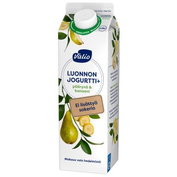 VALIO LUONNONJOGURTTI+ PÄÄRYNÄ-BANAANI EI LISÄTTYÄ SOKERIA