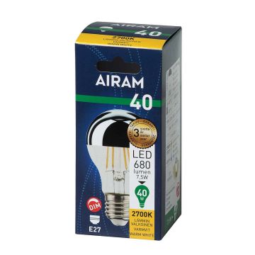 AIRAM LED PÄÄPEILILAMPPU VAKIO 7W E27, 680LM 15 000H