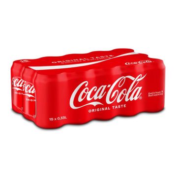COCA-COLA 0,33 TLK 15-PACK 4,95 L