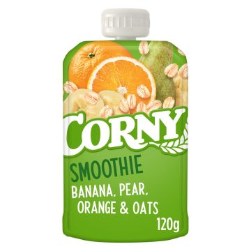 CORNY SMOOTHIE BANAANI, PÄÄRYNÄ, APPELSIINI & KAURA 120 G