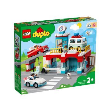LEGO DUPLO TOWN 10948 PYSÄKÖINTITALO JA AUTOPESULA
