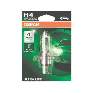 OSRAM ULTRA LIFE POLTTIMO 1 KPL H4 12V 60/55W