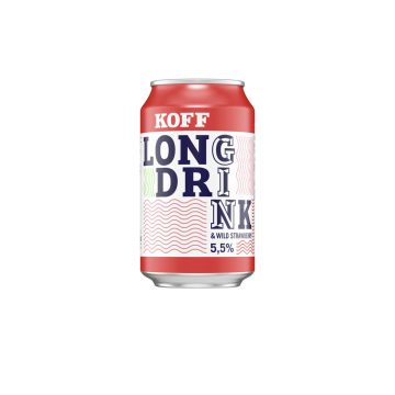 KOFF LONG DRINK 5,5% WILD STRAWBERRY TLK 330 ML