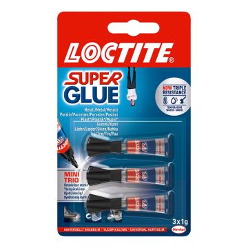 LOCTITE PIKALIIMA SUPER GLUE MINI DOSE 3X1G 3 G