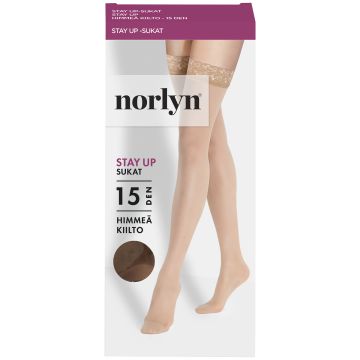 NORLYN SATIN CONTROL 15 DEN SUKKAHOUSUT, 1210 BLACK 40-44