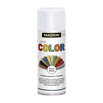 MASTON SPRAYMAALI COLOR KIILTÄVÄ VALKOINEN 400 ML